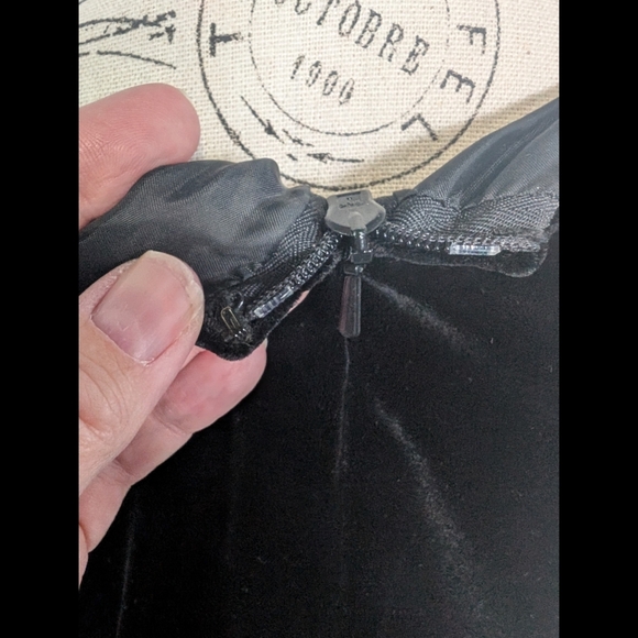 Talbots Elegant Black Velvet Dress - Picture 7 of 11